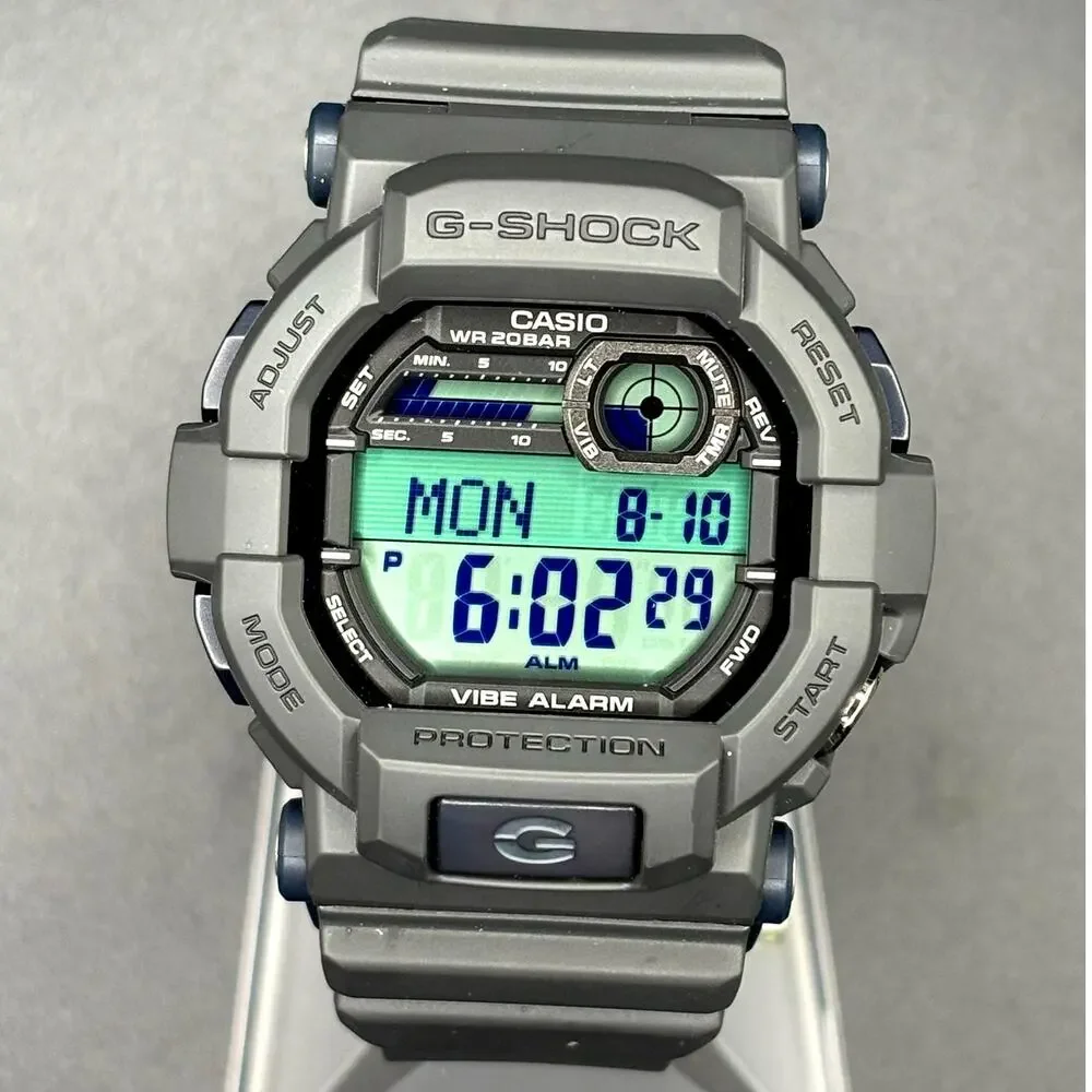 Casio G-Shock GD-350-8 Vibration Alarm Tactical Digital Men's Watch NIB Full Set